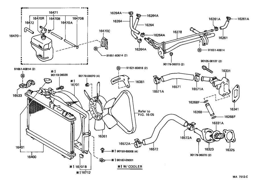 Toyota Corolla Radiator Parts Diagram Download