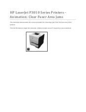 Hp laserjet p3015 printer manual